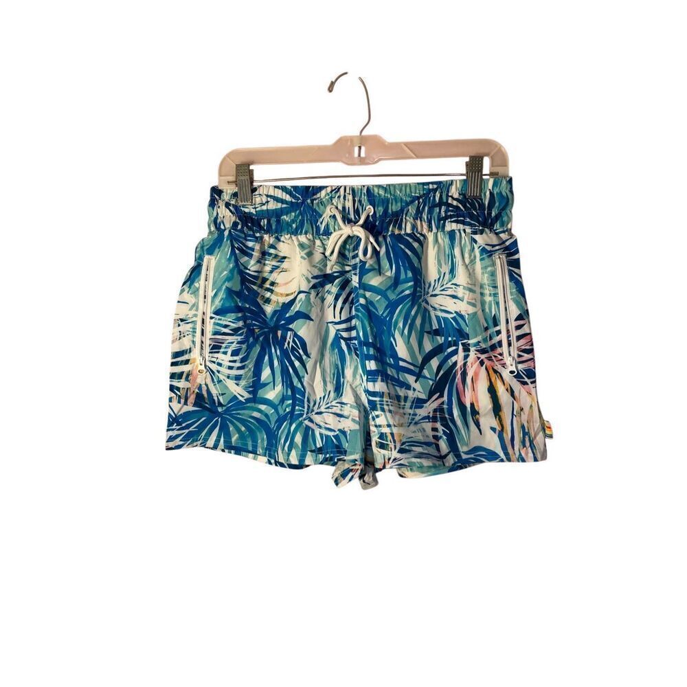 Ocean Pacific Woman’s Tropical Print. Lue & White Board Shorts Size small